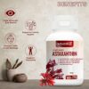 Plant Based Astaxanthin 6 mg for Eye, Joint & Skin Health - 60 Veg Capsules