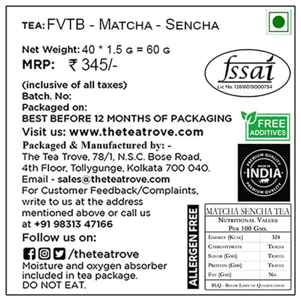 FVTB matcha sencha